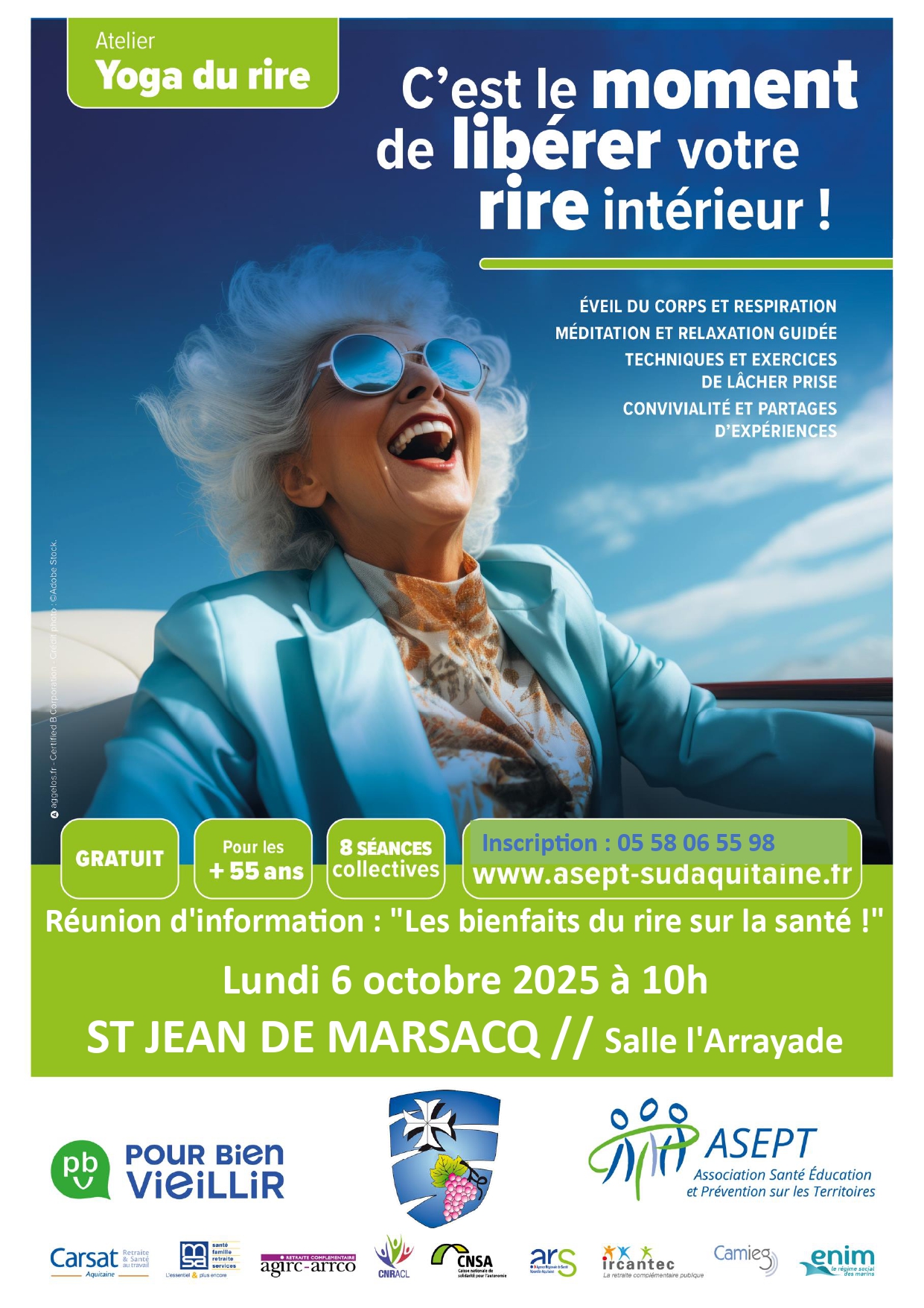 affiche reunion info yoga du rire 06 10 2025
