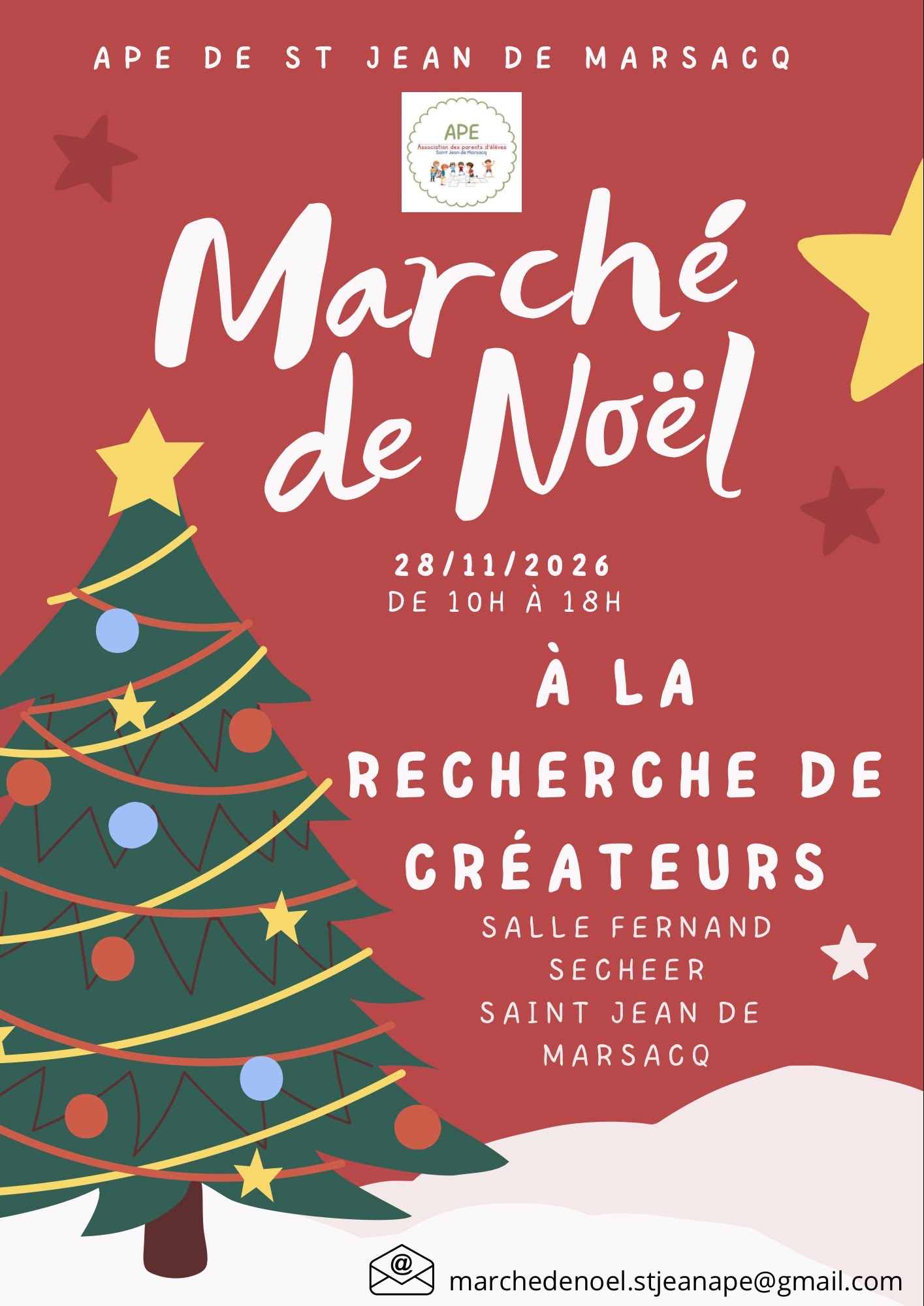 Marché de Noël : recherche de créateurs