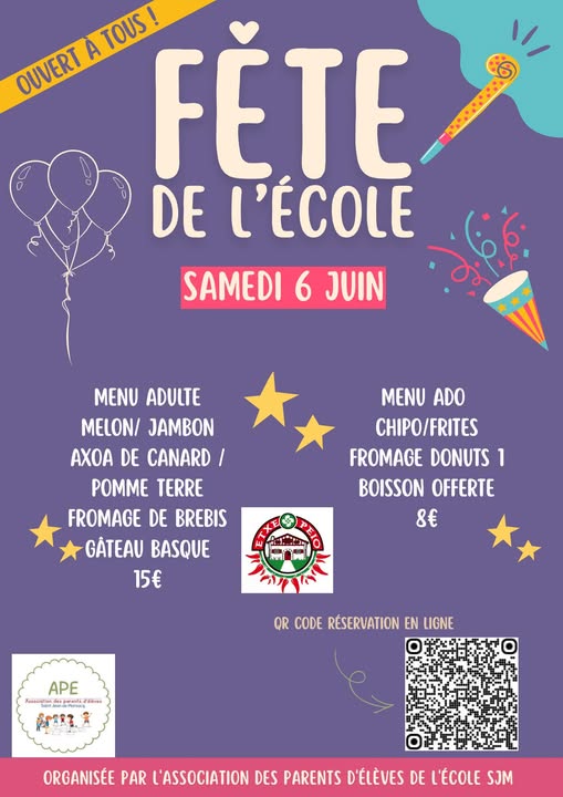 affiche fete scolaire