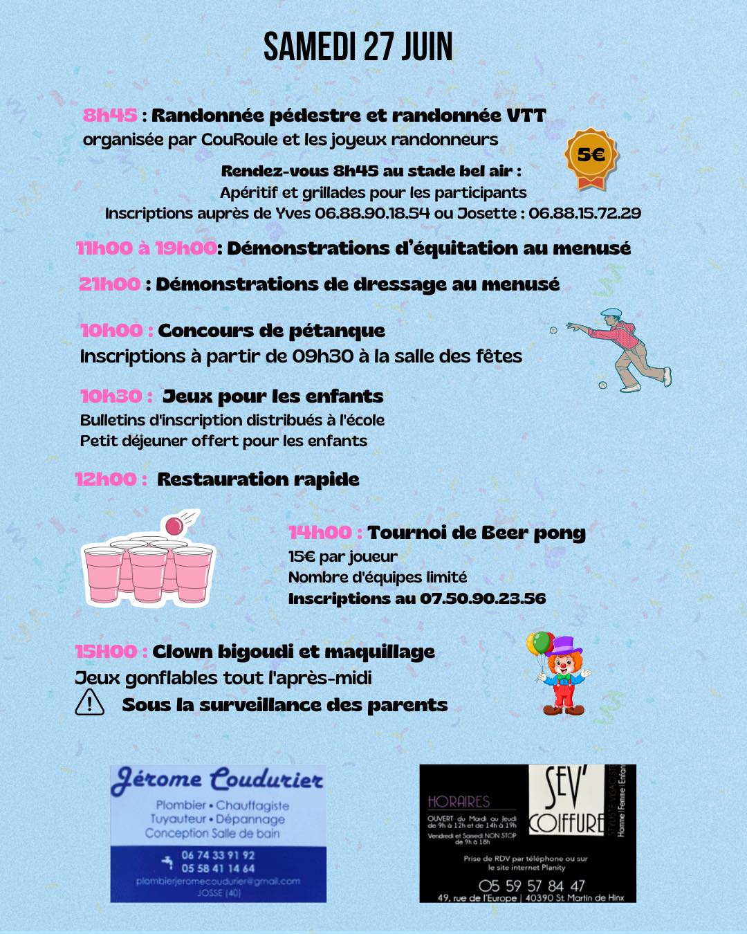 Fetes 2026 samedi
