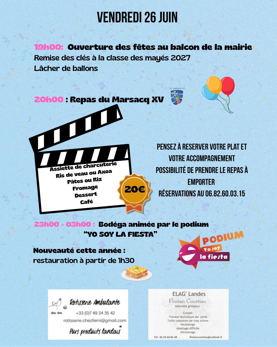 Fetes 2026 vendredi