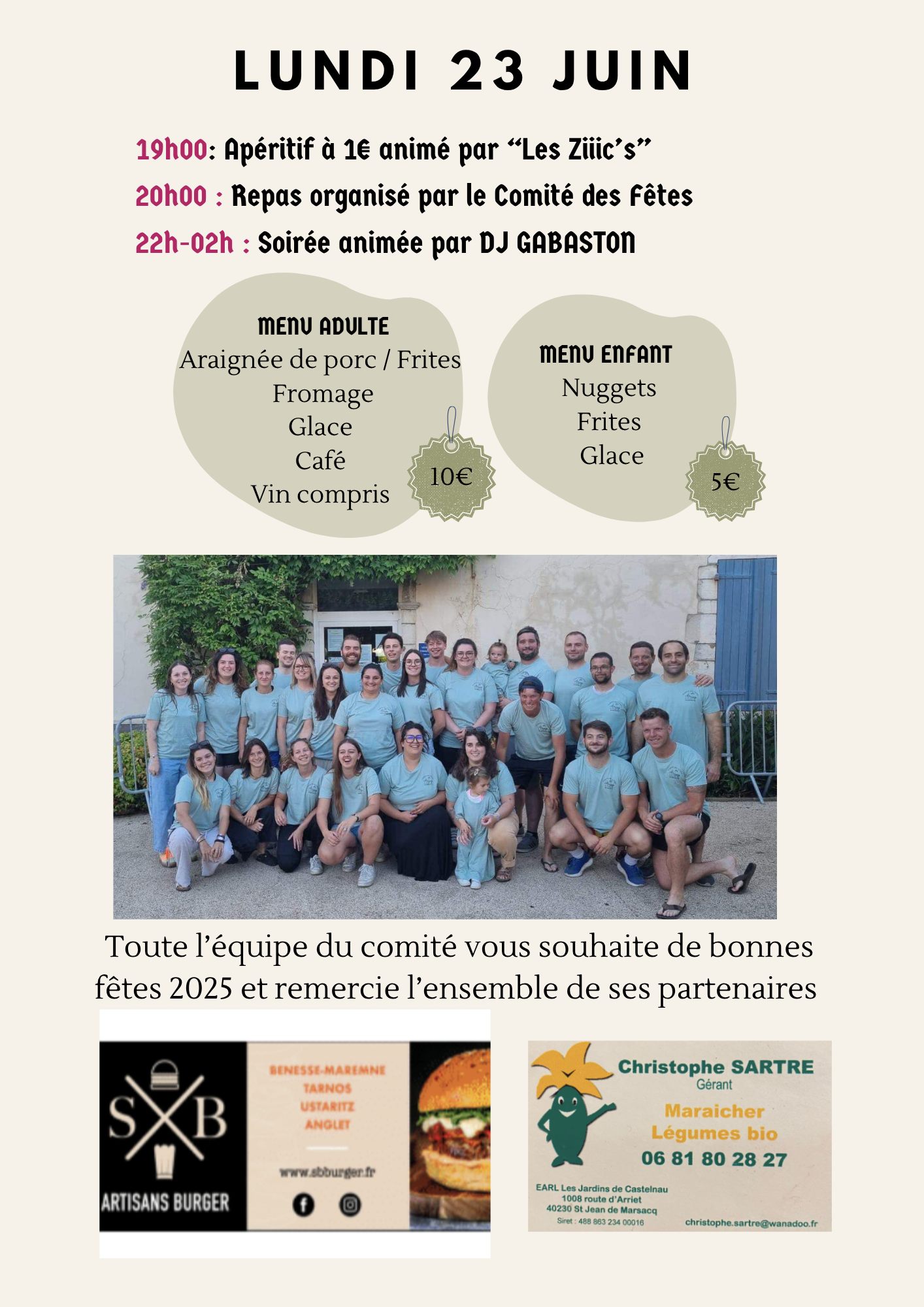 fetes 2025 Lundi