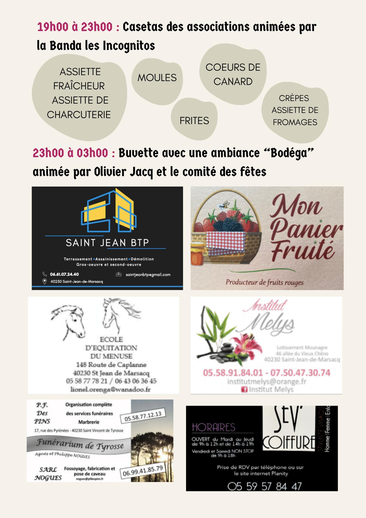 fetes 2025 samedi 2
