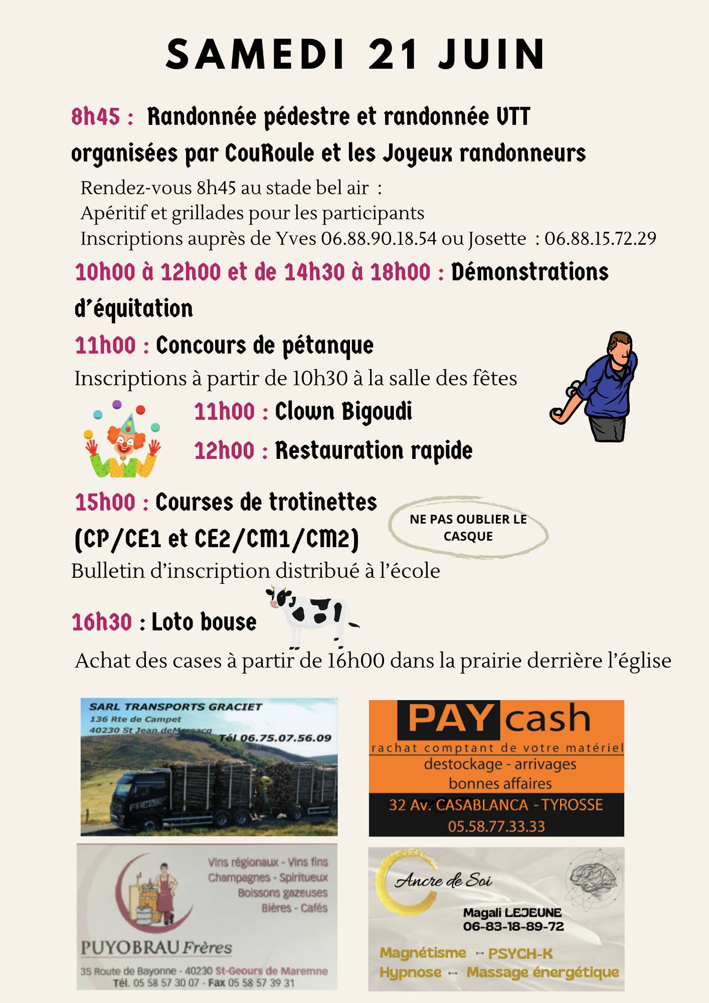 fetes 2025 samedi