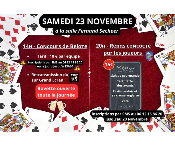 CONCOURS DE BELOTE