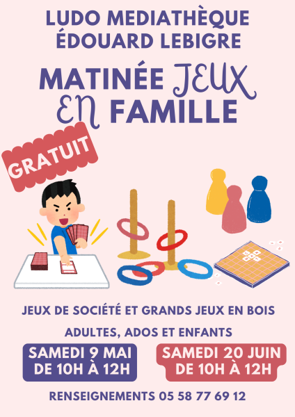 matinee jeux mai juin